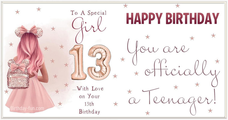 A special girl birthday 13 th