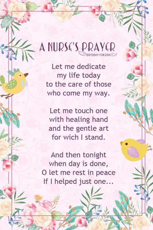 a nurse's prayer