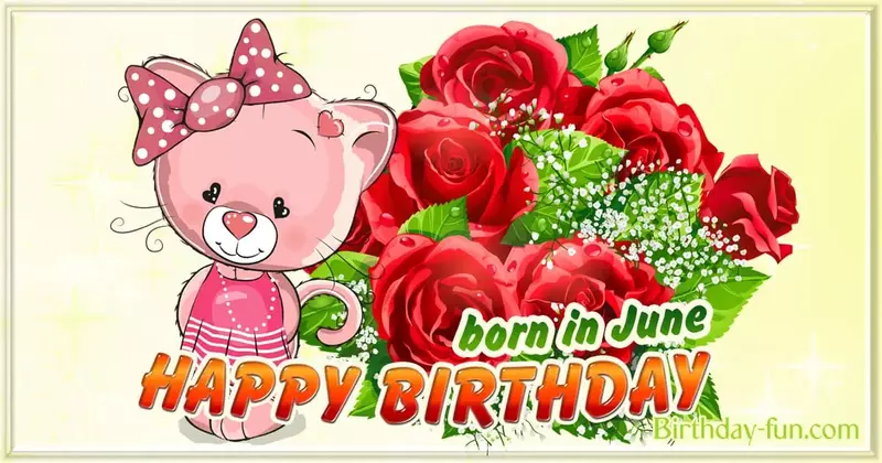 Happy birthday born in june