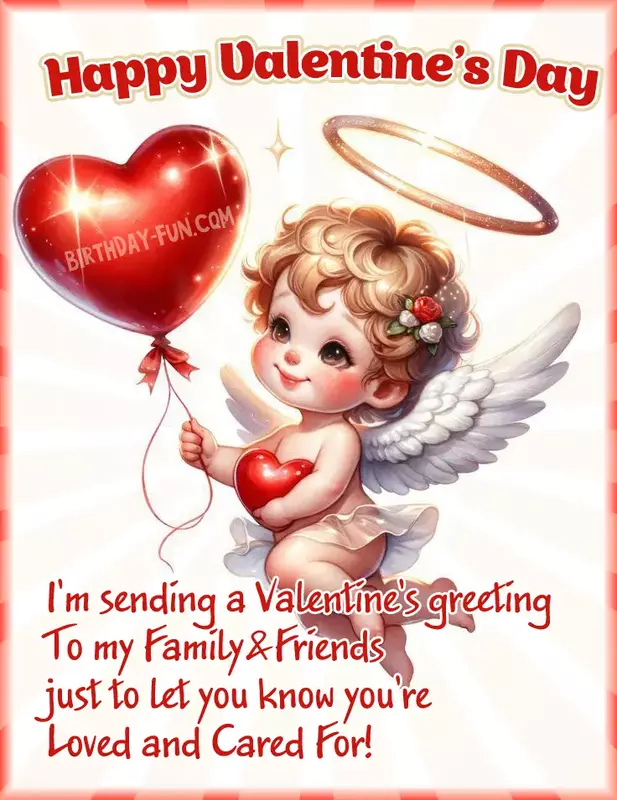 happy Valentine's day for family & friends