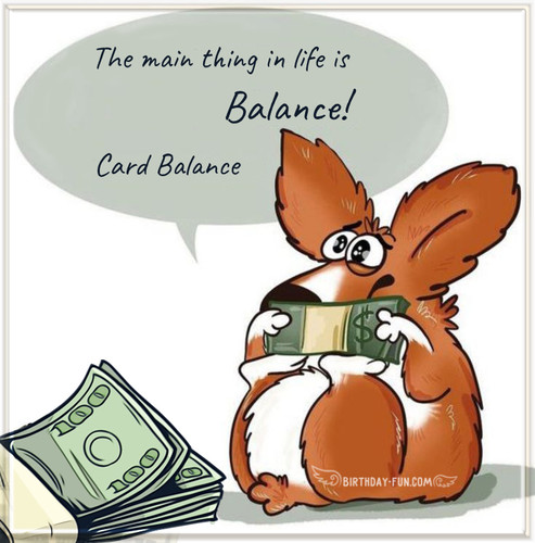 Card balance