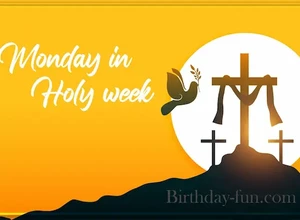 Holy monday 2022