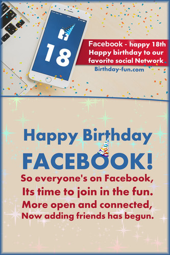 Facebook birthday on February 4 th 2023