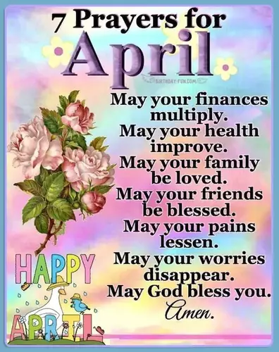 Prayer for april