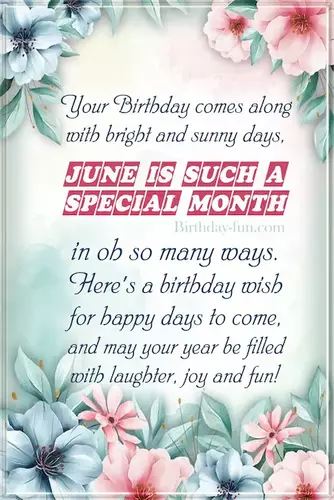 June Birthday quotes