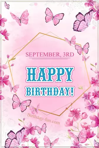 September 3 rd birthday card