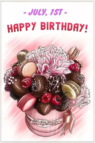 Date of birth  JULY 1 st bouquet