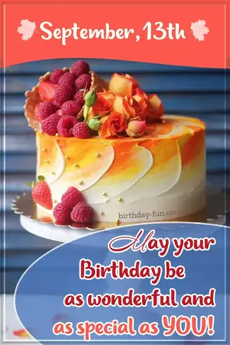 September 13 th birthday card