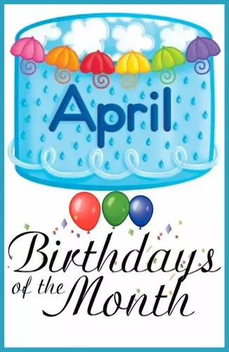 Birthdays of the april