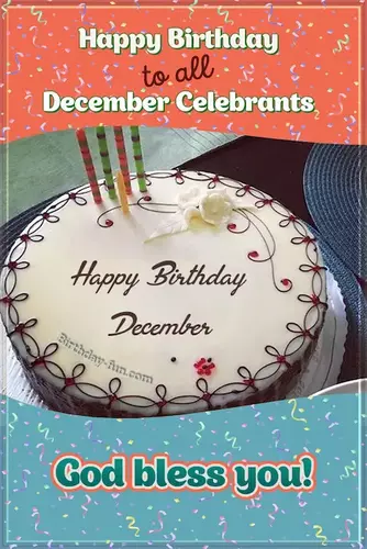 December celebrants - wish card