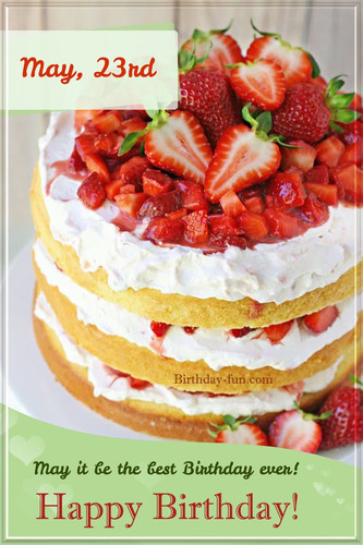 May 23rd strawberry cake